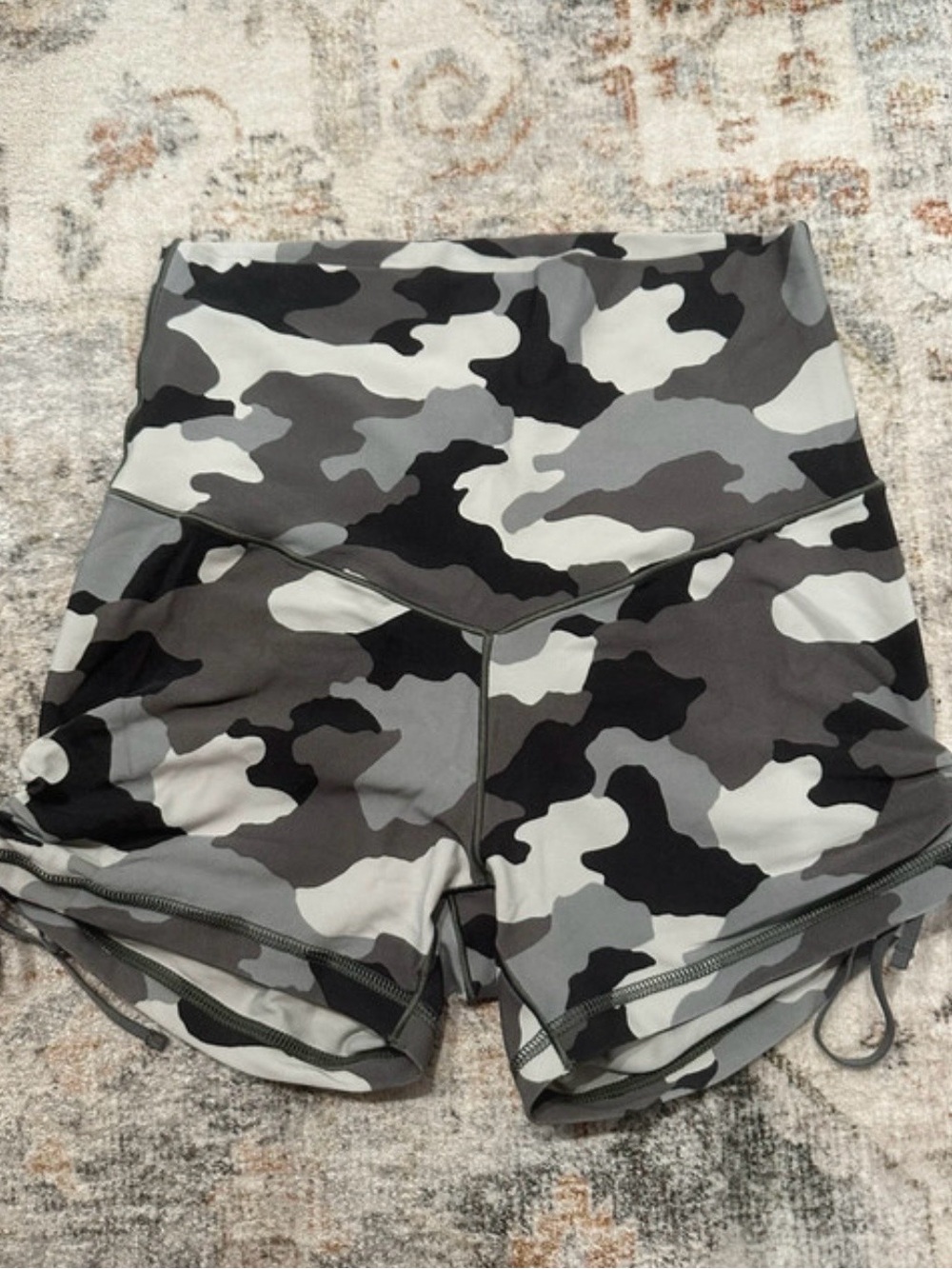 Aerie Camo Workout Shorts - Gray Camo
